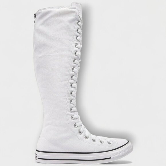 Converse Womens Size 7.0 Chuck Taylor Knee High XXX HI Trainers White A10456C - Picture 1 of 9